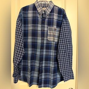 RIGGINS plaid button down shirt size XL
